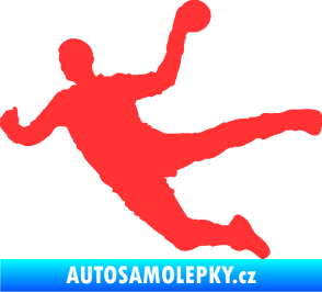 Samolepka Házená 002 levá světle červená