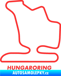 Samolepka Okruh Hungaroring světle červená