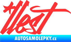 Samolepka Illest 002 světle červená