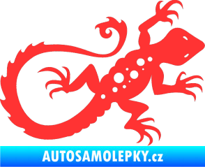 Samolepka Ještěrka 012 pravá světle červená