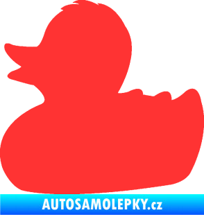 Samolepka Kachnička 001 levá světle červená