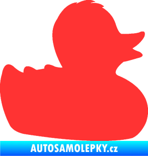 Samolepka Kachnička 001 pravá světle červená