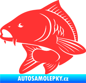 Samolepka Kapr 008 levá světle červená