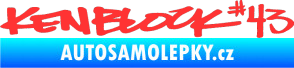 Samolepka Kenblock 43 světle červená