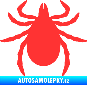 Samolepka Klíště 001 světle červená