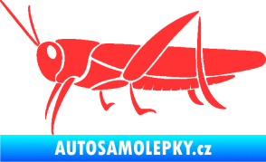 Samolepka Kobylka 002 levá světle červená