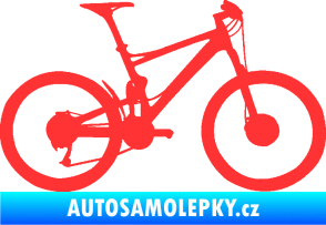 Samolepka Kolo 001 pravá - (horské kolo) světle červená