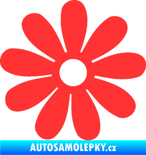 Samolepka Kopretina 001 světle červená