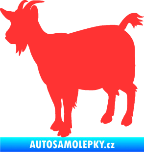Samolepka Koza 001 levá světle červená