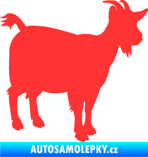 Samolepka Koza 001 pravá světle červená