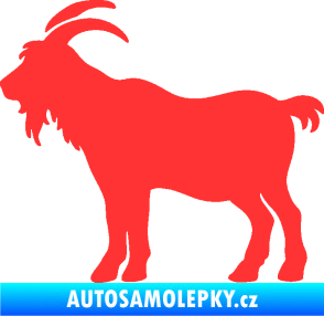 Samolepka Kozel 008 levá silueta světle červená