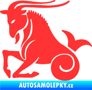 Samolepka Kozoroh 004 levá světle červená