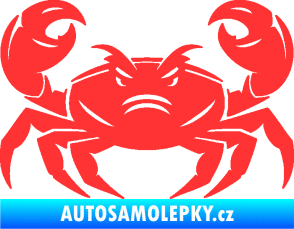 Samolepka Krab 003 světle červená