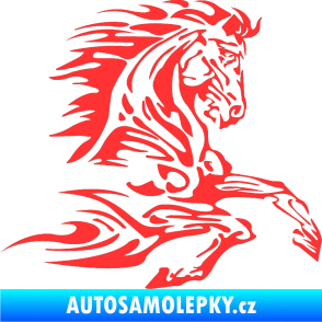 Samolepka Kůň 074 pravá světle červená
