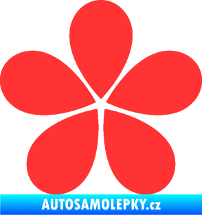 Samolepka Květina dekor 031 světle červená
