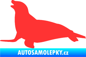 Samolepka Lachtan 002 levá světle červená