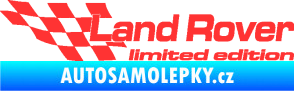 Samolepka Land Rover limited edition levá světle červená