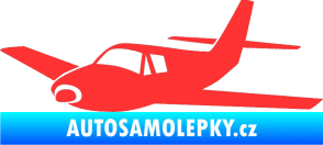 Samolepka Letadlo 001 levá světle červená