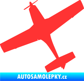 Samolepka Letadlo 003 levá světle červená