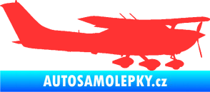 Samolepka Letadlo 021 pravá Cessna 182 světle červená