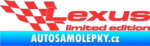 Samolepka Lexus limited edition levá světle červená