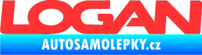 Samolepka Logan světle červená