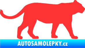Samolepka Lvice 001 pravá světle červená