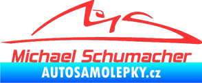 Samolepka Michael Schumacher 002 světle červená