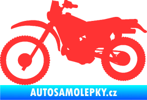 Samolepka Motorka 046 levá světle červená