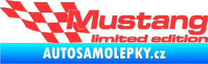 Samolepka Mustang limited edition levá světle červená