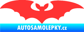 Samolepka Netopýr 006 světle červená