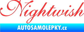 Samolepka Nightwish světle červená