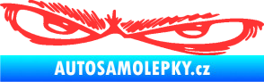 Samolepka Oči 005 levá světle červená