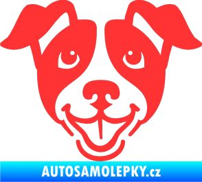 Samolepka Pes 065 světle červená