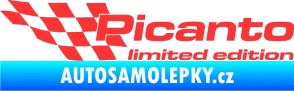 Samolepka Picanto limited edition levá světle červená