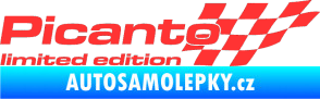 Samolepka Picanto limited edition pravá světle červená