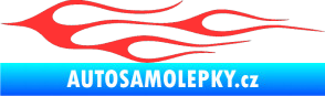Samolepka Plameny 002 světle červená