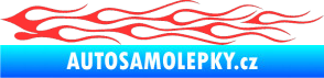 Samolepka Plameny 005 světle červená