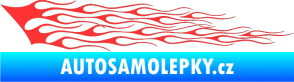 Samolepka Plameny 011 světle červená