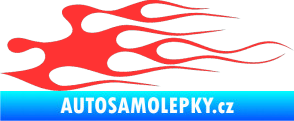 Samolepka Plameny 016 světle červená