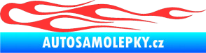 Samolepka Plameny 024 světle červená