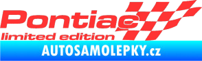 Samolepka Pontiac limited edition pravá světle červená
