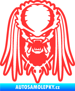 Samolepka Predátor 002 světle červená