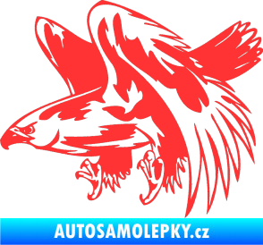 Samolepka Predators 034 levá světle červená