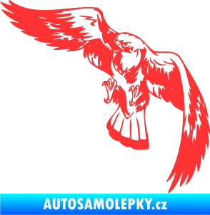 Samolepka Predators 041 levá světle červená