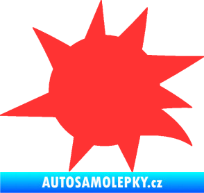 Samolepka Průstřel 004 levá světle červená