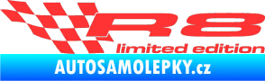Samolepka R8 limited edition levá světle červená