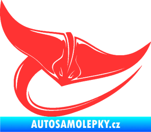 Samolepka Rejnok 001 pravá světle červená