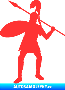 Samolepka Římský voják levá světle červená