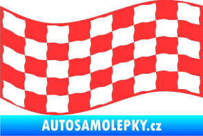 Samolepka Šachovnice 012 světle červená